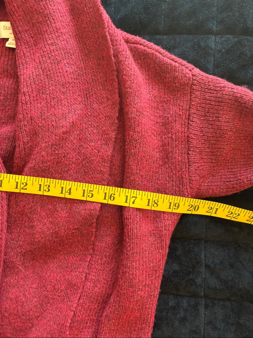 State of Day Women's Knit Long-Sleeve Duster Robe Maraschi Loungewear XS/S NWT - Picture 9 of 14